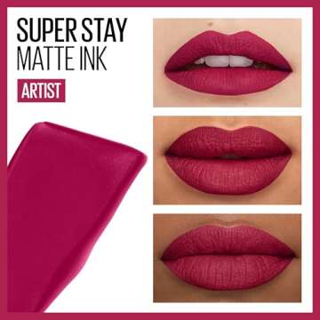 Maybelline Super Stay Matte Ink Liquid Lipstick Makeup, Long Lasting High Impact Color, Up to 16H Wear, Composer, Cherry Brown, 1 Count