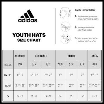 Adidas Cap for Boys & Girls - Adjustable Fit