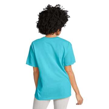 Comfort Colors Adult Short Sleeve Tee, Style G1717, Lagoon Blue (1-pack), XX-Large