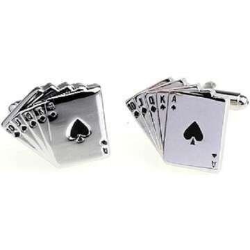 MRCUFF Poker Cufflinks Set