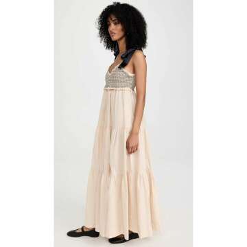 Free People Women's Bluebell Solid Maxi Dress