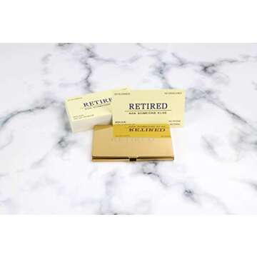 Funny Retirement Business Cards with Case