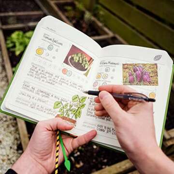 Suck UK | My Gardening Handbook | Garden Journal Notebook & Diary Planner | Outdoor Gardening Gifts For Women | Birthday Gifts & Plant Lovers | Hardcover Journal To Record Growth