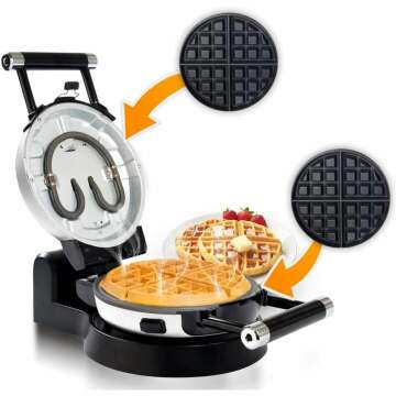 Upgrade Your Waffle Game with 360 Rotating Waffle Maker