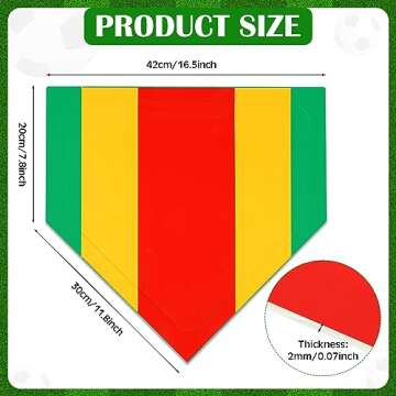 Jenaai 16 Inch Training Home Plate for Baseball Softball High Visibility Pitchers Training Plate Throw Practice Rubber Bases for Trainer Batting Hitting Pitching (Red, Green, Yellow,1 Pack)