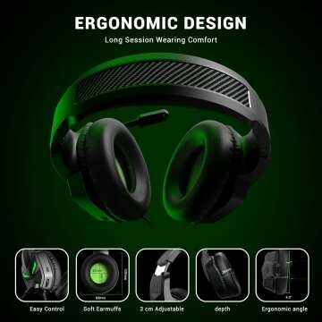 EKSA Fenrir Gaming Headset 2024 with Microphone