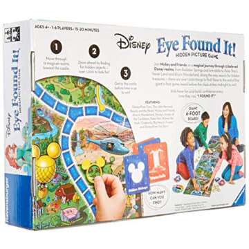 Ravensburger World of Disney Eye Found It! Board Game - Engaging Fun for Kids and Adults | Suitable for Ages 4 and Up | Promotes Critical Thinking Skills | Featuring Beloved Disney Characters