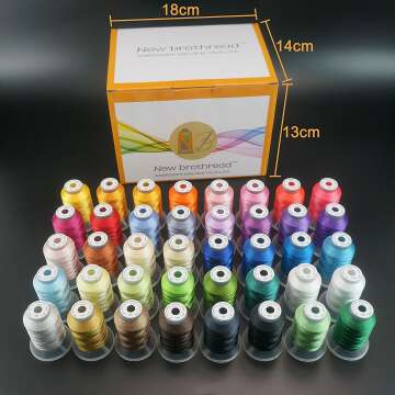 40 Brother Colors Polyester Thread Kit