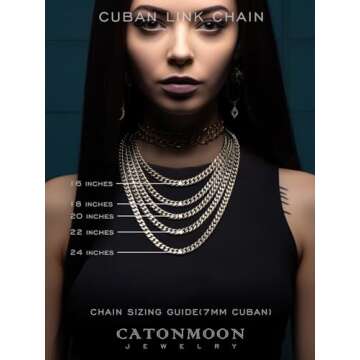 Cuban Link Chain Necklace for Men | Catonmoon