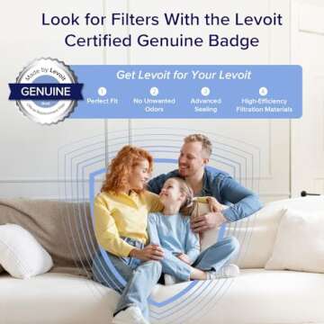 LEVOIT Air Purifiers for Home Large Room Bedroom Up to 1110 Ft² with Air Quality and Light Sensors, Smart WiFi, Washable Filters, HEPA Sleep Mode for Pets, Allergies, Dust, Pollen, Vital 100S-P, White