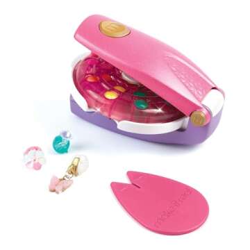 Make It Real Snap N' Glam Hair Styling Set - Create Unique Styles with 100 Reusable Bead Clips, Gems & Accents - Great for All Hair Types - Easy to Use, Remove, and Reuse - Fun Gift for Girls Ages 8