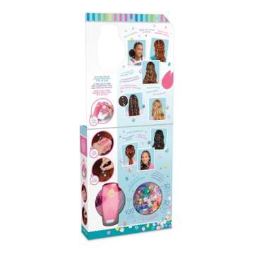 Make It Real Snap N' Glam Hair Styling Set - Create Unique Styles with 100 Reusable Bead Clips, Gems & Accents - Great for All Hair Types - Easy to Use, Remove, and Reuse - Fun Gift for Girls Ages 8