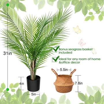 Kazeila Artificial Palm Tree for Stylish Decor