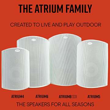 Polk Audio Atrium 5 Outdoor Speakers - Pair, White