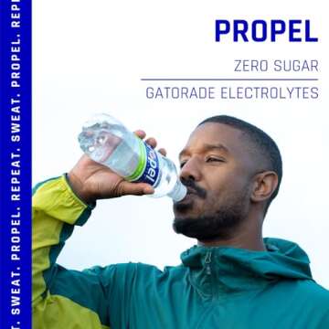 Propel, Grape, Zero Calorie Sports Drinking Water with Electrolytes and Vitamins C&E, 16.9 Fl Oz (Pack of 12)