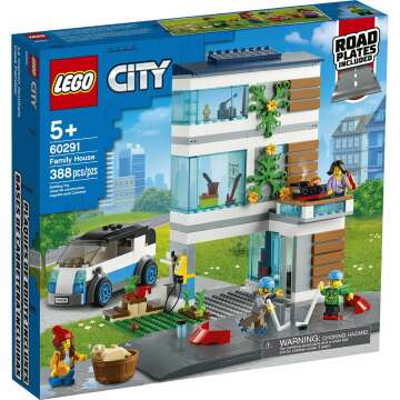 LEGO City Family House 60291 Building Kit; Toy for Kids, New 2021 (388 Pieces)