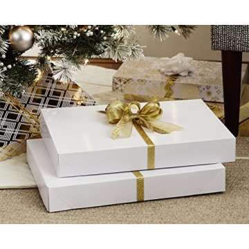 Hallmark XLarge Gift Boxes with Lids (12 Robe Boxes, White) for Birthdays, Graduations, Christmas, Weddings, Bridal Showers