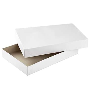 Hallmark XLarge Gift Boxes with Lids (12 Robe Boxes, White) for Birthdays, Graduations, Christmas, Weddings, Bridal Showers