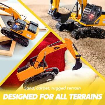 Remote Control Excavator Toy for Boys Aged 3-12