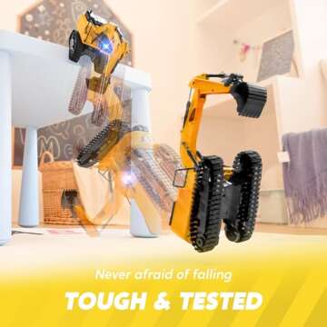 Remote Control Excavator Toy for Boys Aged 3-12