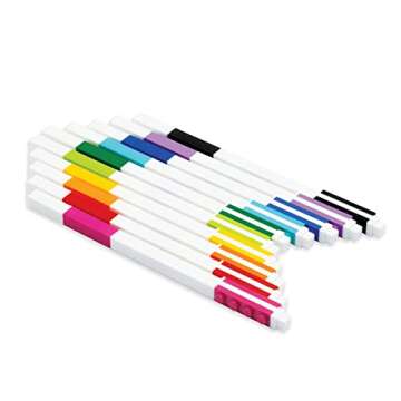 IQ LEGO Stationery 10 Pack Gel Pens (53100), Ages 6+, includes 10 gel pens