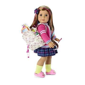 American Girl Truly Me 18-inch Doll Star Student Backpack Playset with Doll Tablet & Reversible Screens, For Ages 6+