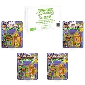 Teenage Mutant Ninja Turtles Micro Mutant TMNT Classic Movie Star Soft Bundle