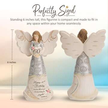 60th Birthday Guardian Angel Figurine Gift