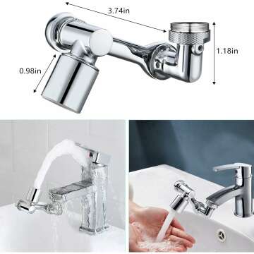 1080° Swivel Faucet Extender for Easy Use