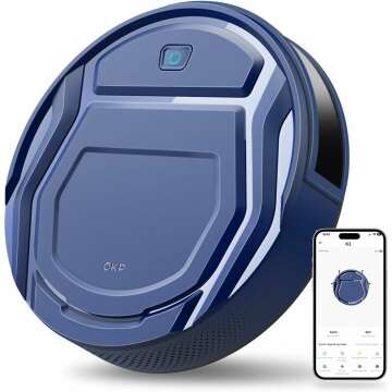 OKP Life K2 Robot Vacuum Cleaner 1800 mAh, Blue