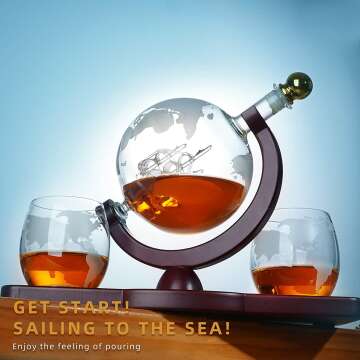 Globe Decanter Set | Perfect Gift for Men & Dads