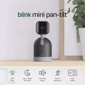 Blink Mini Pan-Tilt Camera - Smart Indoor Security