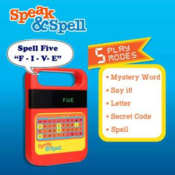 Speak & Spell Electronic Game for Kids' Learning