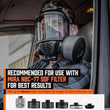 MIRA SAFETY CBRN Full Face Gas Mask with Drinking System