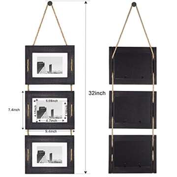 Rustic 5x7 Hanging Picture Frames Set of 2