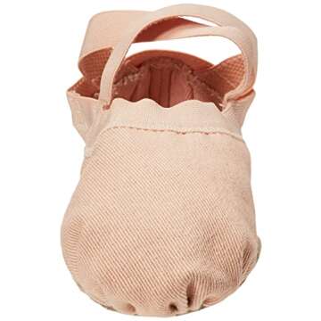 Bloch Dance Women's Synchrony Split Sole Stretch Canvas Ballet Slipper/Shoe, Pink, 6