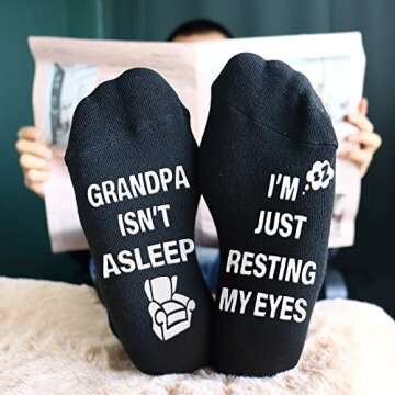 Funny Grandpa Socks | Novelty Birthday Gift Ideas