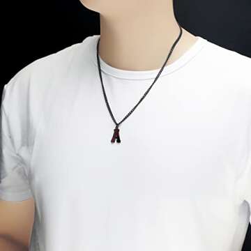 AIAINAGI Baseball Initial A-Z Letter Necklace for Men & boys