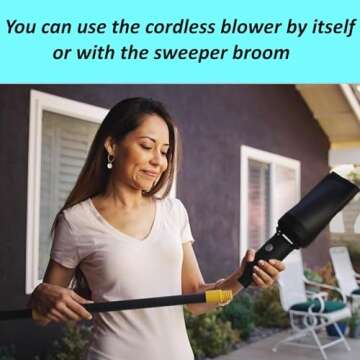 Aerobroom Collapsible Outdoor Broom & Leaf Blower