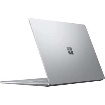 Microsoft Surface Laptop 4 13.5" PixelSense Touchscreen Laptop Computer, AMD Ryzen 5 Surface Edition, 16GB RAM, 256GB SSD, Backlit Keyboard, Windows 10 Pro, Platinum (Renewed)