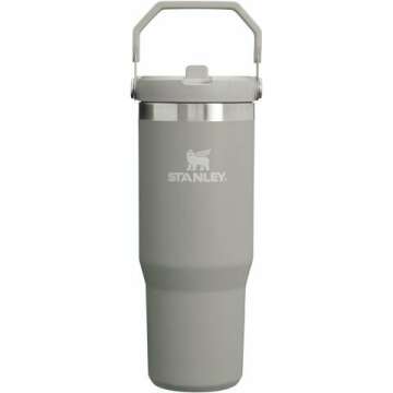 FlipStay Refreshed with STANLEY IceFlow Stainless Steel Tumbler w/ Straw - Insulated Water Bottle for Home, Office, or Car