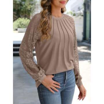 AUTOMET Long Sleeve Lace Shirts - Fall Fashion 2024