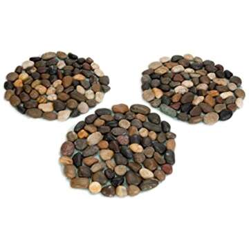 Riverstone Stepping Stones for Decorative Garden Paths