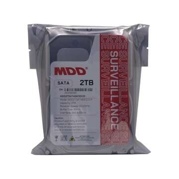 MDD 2TB 64MB Cache 7200RPM SATA 6.0Gb/s 3.5inch Internal Surveillence Hard Drive - MDD2TSATA6472DVR (Renewed)