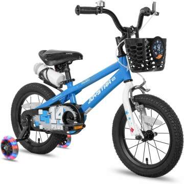 JOYSTAR Pluto Kids Bike - 12 to 20 Inch Bicycle for Boys & Girls with Light Up Wheels