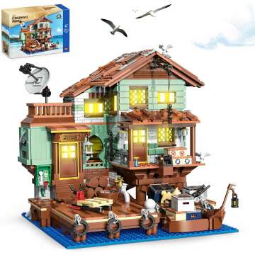 Fisherman's Wharf House Mini Bricks Building Kit - 2046 Pieces