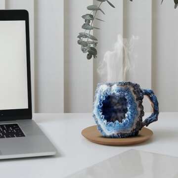 Colorful Mineral Crystal Coffee Mugs for Unique Sips