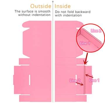 Lmuze Small Pink Shipping Boxes for Small Business Pack of 25-4x4x2 inches Cardboard Corrugated Mailer Boxes for Shipping Packaging Craft Gifts Giving Products