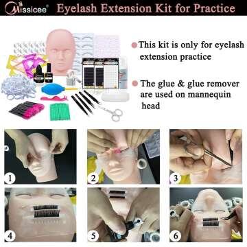 Missicee DIY Lash Extension Kit for Stunning Eyes