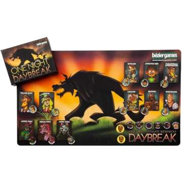 One Night Ultimate Daybreak, Great Family Game, Fast and Fun Game, Hidden Roles & Bluffing, Ultimate Party Game